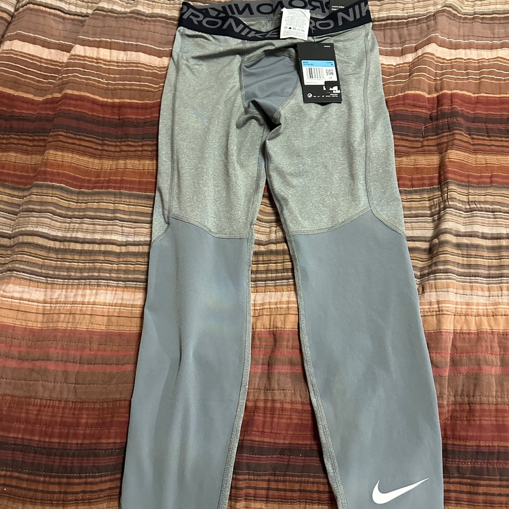 Nike Pro Boys Gray Leggings
